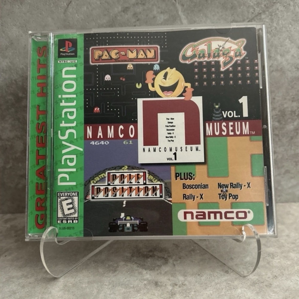 Namco Museum Vol 1 PS1 PlayStation Greatest Hits Pac-Man Galaga CIB Tested